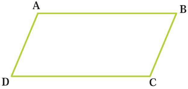 حل کار در کلاس صفحه 46 ریاضی نهم - اثبات برابری ضلع های متوازی الاضلاع با هم نهشتی