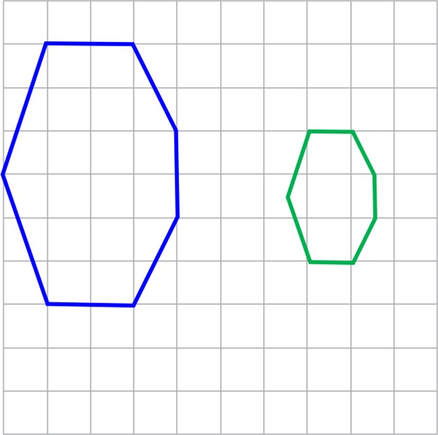 آموزش رسم شکل مشابه با تغییر اندازه اضلاع در فعالیت 1 صفحه 54 ریاضی نهم
