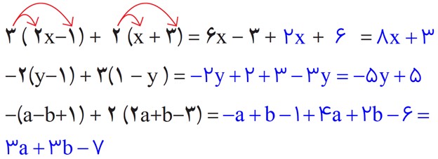 سوال 1 کار در کلاس صفحه 53 فصل چهارم ریاضی پایه هشتم