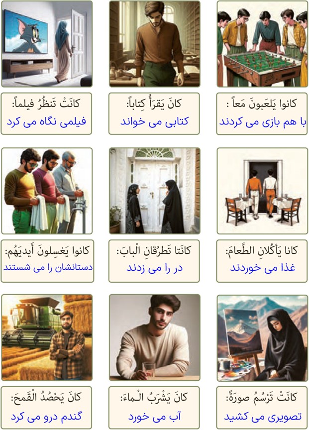 ترجمه به فارسی صفحه 110 درس هشتم عربی پایه نهم