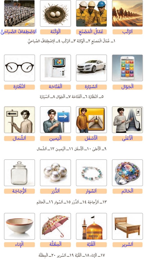تمرین برای منزل صفحه 61 درس چهارم عربی پایه دهم رشته انسانی