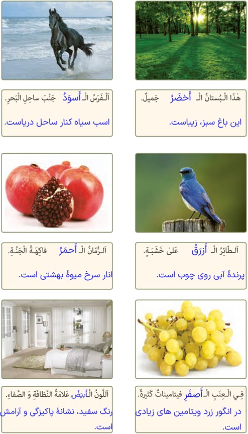 تمرین دوم صفحه 118 درس نهم عربی پایه نهم