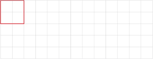 حل سوال 1 کار در کلاس صفحه 56 ریاضی نهم - رسم مربع متشابه با نسبت یک دوم