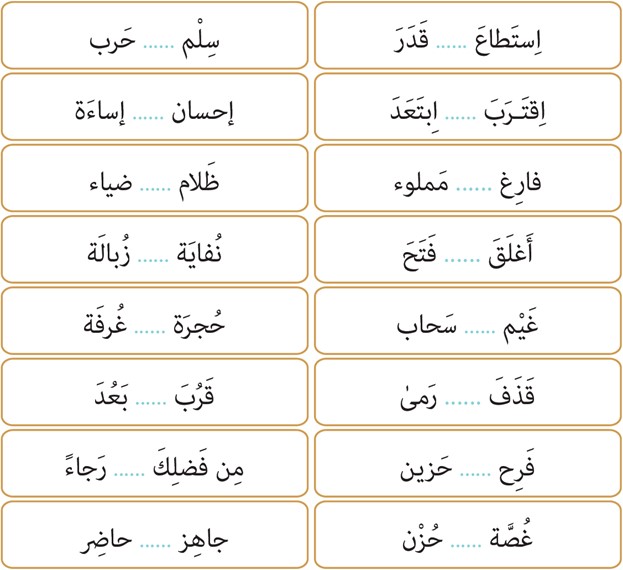 تمرین دوم صفحه 76 درس پنجم عربی پایه دهم انسانی