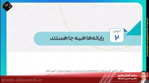تدریس فصل اول کتاب کار و فناوری ششم ابتدایی توسط محمد آهنگرداودی (قسمت 4)