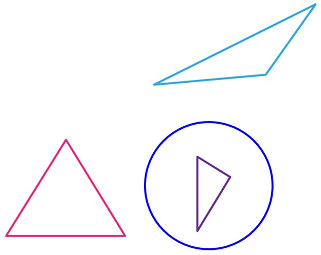 حل تمرین 7 صفحه 57 ریاضی نهم - تشخیص مثلث متشابه با مثلث ABC