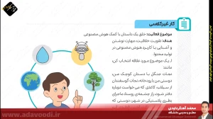 تدریس فصل اول کتاب کار و فناوری ششم ابتدایی توسط محمد آهنگرداودی (قسمت 24)