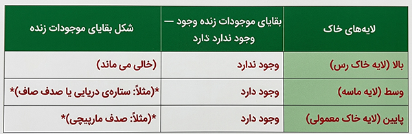 پاسخ جدول کاوشگری صفحه 30 علوم پنجم