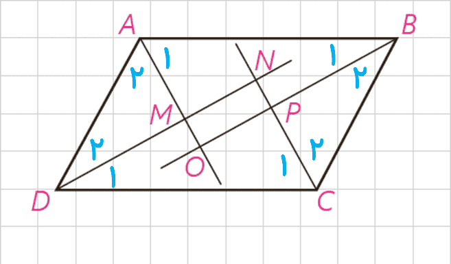 اثبات مستطیل بودن چهارضلعی MNPQ - تمرین صفحه 63 هندسه دهم